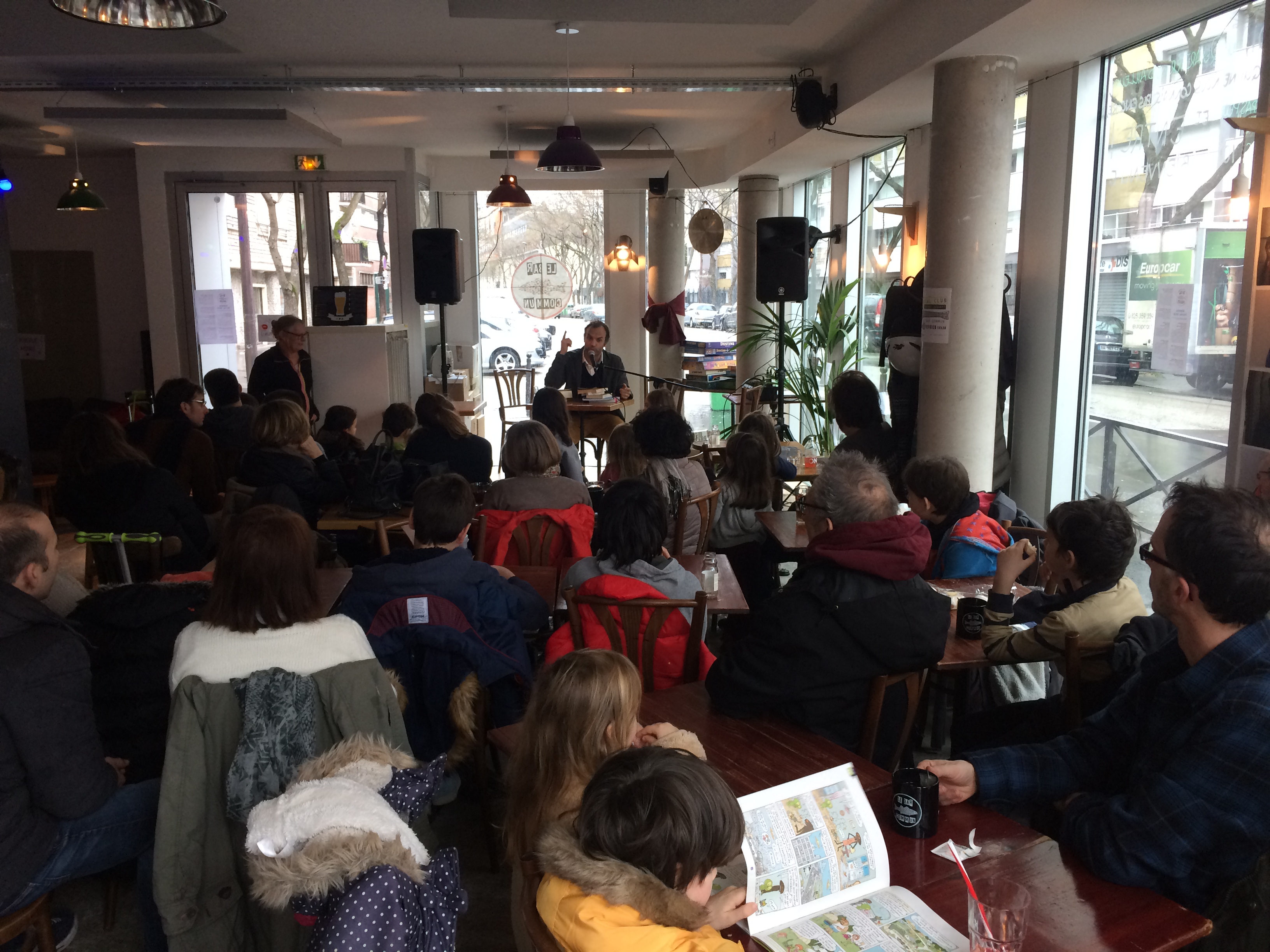 Lecture de Timothée de Fombelle au Bar commun